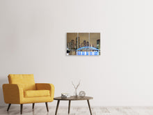 Laden Sie das Bild in den Galerie-Viewer, Leinwandbild 3-teilig Skyline Tokio in der Nacht
