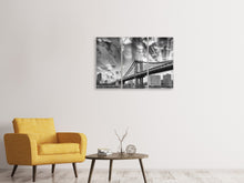 Laden Sie das Bild in den Galerie-Viewer, Leinwandbild 3-teilig Manhattan Bridge