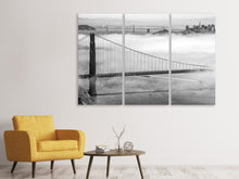 Laden Sie das Bild in den Galerie-Viewer, Leinwandbild 3-teilig Golden Gate Brücke