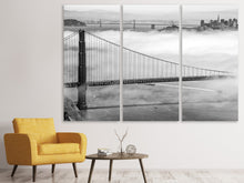 Laden Sie das Bild in den Galerie-Viewer, Leinwandbild 3-teilig Golden Gate Brücke