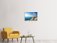 Laden Sie das Bild in den Galerie-Viewer, Leinwandbild 3-teilig Die Möwen und das Meer