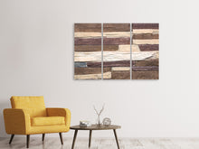 Laden Sie das Bild in den Galerie-Viewer, Leinwandbild 3-teilig Designer-Mauer