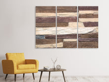Laden Sie das Bild in den Galerie-Viewer, Leinwandbild 3-teilig Designer-Mauer