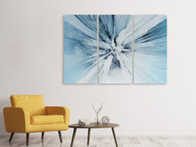 Laden Sie das Bild in den Galerie-Viewer, Leinwandbild 3-teilig Eiskunst