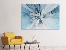 Laden Sie das Bild in den Galerie-Viewer, Leinwandbild 3-teilig Eiskunst
