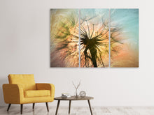 Laden Sie das Bild in den Galerie-Viewer, Leinwandbild 3-teilig XXL Pusteblume