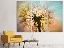 Laden Sie das Bild in den Galerie-Viewer, Leinwandbild 3-teilig XXL Pusteblume