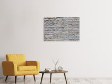 Laden Sie das Bild in den Galerie-Viewer, Leinwandbild 3-teilig Steinmauer