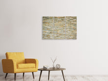 Laden Sie das Bild in den Galerie-Viewer, Leinwandbild 3-teilig Edle Steinmauer