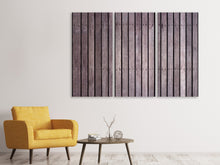 Laden Sie das Bild in den Galerie-Viewer, Leinwandbild 3-teilig Holzwand