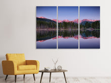 Laden Sie das Bild in den Galerie-Viewer, Leinwandbild 3-teilig Sprague Lake-Rocky Mountains
