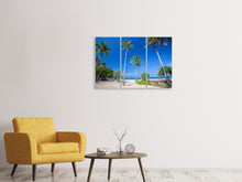 Laden Sie das Bild in den Galerie-Viewer, Leinwandbild 3-teilig Sommer Sonne Strand