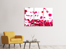 Laden Sie das Bild in den Galerie-Viewer, Leinwandbild 3-teilig Für mich soll`s rote Rosen regnen