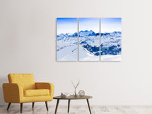 Laden Sie das Bild in den Galerie-Viewer, Leinwandbild 3-teilig Die Schweizer Alpen