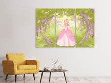 Laden Sie das Bild in den Galerie-Viewer, Leinwandbild 3-teilig Princess