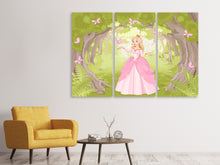 Laden Sie das Bild in den Galerie-Viewer, Leinwandbild 3-teilig Princess