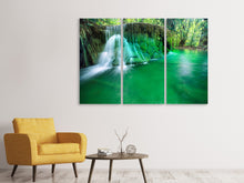Laden Sie das Bild in den Galerie-Viewer, Leinwandbild 3-teilig Im Paradies