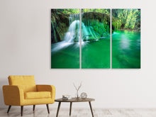 Laden Sie das Bild in den Galerie-Viewer, Leinwandbild 3-teilig Im Paradies