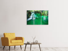 Laden Sie das Bild in den Galerie-Viewer, Leinwandbild 3-teilig Im Paradies
