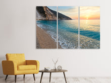 Laden Sie das Bild in den Galerie-Viewer, Leinwandbild 3-teilig Felsen