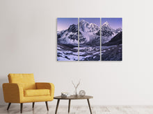 Laden Sie das Bild in den Galerie-Viewer, Leinwandbild 3-teilig Taboche und Cholatse