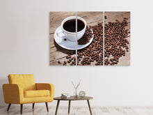 Laden Sie das Bild in den Galerie-Viewer, Leinwandbild 3-teilig Coffee