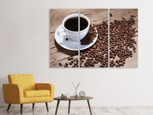 Laden Sie das Bild in den Galerie-Viewer, Leinwandbild 3-teilig Coffee