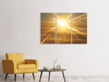 Laden Sie das Bild in den Galerie-Viewer, Leinwandbild 3-teilig Über dem Wolkenmeer