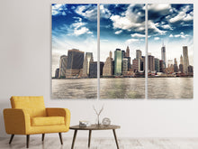 Laden Sie das Bild in den Galerie-Viewer, Leinwandbild 3-teilig NYC From The Other Side