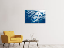 Laden Sie das Bild in den Galerie-Viewer, Leinwandbild 3-teilig 3D-Cubes