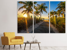 Laden Sie das Bild in den Galerie-Viewer, Leinwandbild 3-teilig Das Strandhaus