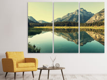 Laden Sie das Bild in den Galerie-Viewer, Leinwandbild 3-teilig Der Bergsee