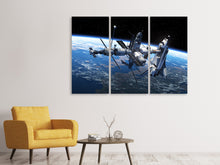 Laden Sie das Bild in den Galerie-Viewer, Leinwandbild 3-teilig Satellit