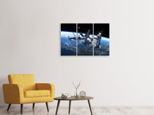 Laden Sie das Bild in den Galerie-Viewer, Leinwandbild 3-teilig Satellit