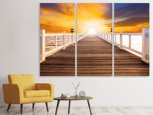 Laden Sie das Bild in den Galerie-Viewer, Leinwandbild 3-teilig Die Brücke Ins Glück