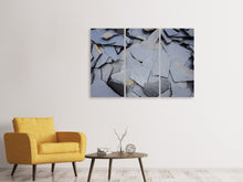 Laden Sie das Bild in den Galerie-Viewer, Leinwandbild 3-teilig Schieferplatten