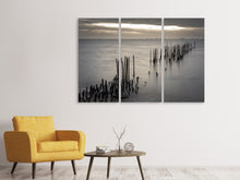 Laden Sie das Bild in den Galerie-Viewer, Leinwandbild 3-teilig Das Meer und die Träne