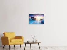 Laden Sie das Bild in den Galerie-Viewer, Leinwandbild 3-teilig Mystisches Meer