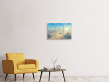 Laden Sie das Bild in den Galerie-Viewer, Leinwandbild 3-teilig Dämmerung über den Wolken