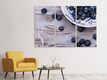 Laden Sie das Bild in den Galerie-Viewer, Leinwandbild 3-teilig Blaubeeren