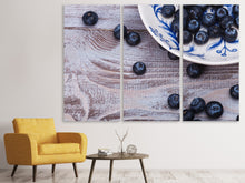 Laden Sie das Bild in den Galerie-Viewer, Leinwandbild 3-teilig Blaubeeren