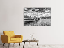 Laden Sie das Bild in den Galerie-Viewer, Leinwandbild 3-teilig Westminster Bridge