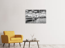 Laden Sie das Bild in den Galerie-Viewer, Leinwandbild 3-teilig Westminster Bridge