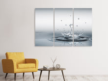 Laden Sie das Bild in den Galerie-Viewer, Leinwandbild 3-teilig Wasserfigur