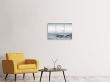 Laden Sie das Bild in den Galerie-Viewer, Leinwandbild 3-teilig Wasserfigur