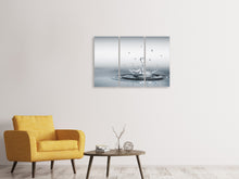 Laden Sie das Bild in den Galerie-Viewer, Leinwandbild 3-teilig Wasserfigur