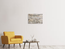 Laden Sie das Bild in den Galerie-Viewer, Leinwandbild 3-teilig Elegante Steinmauer