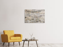 Laden Sie das Bild in den Galerie-Viewer, Leinwandbild 3-teilig Elegante Steinmauer