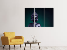 Laden Sie das Bild in den Galerie-Viewer, Leinwandbild 3-teilig Die Weisheit des Buddhas