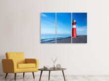 Laden Sie das Bild in den Galerie-Viewer, Leinwandbild 3-teilig Der Leuchtturm